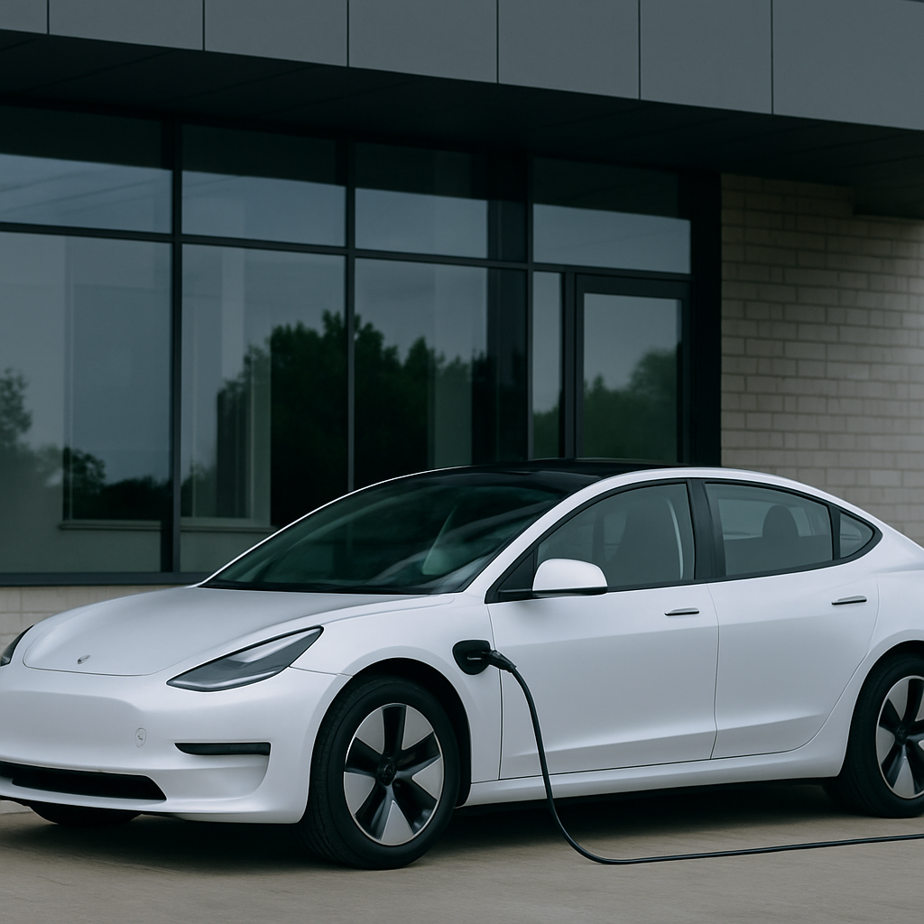 Electric car through limited company charging at office